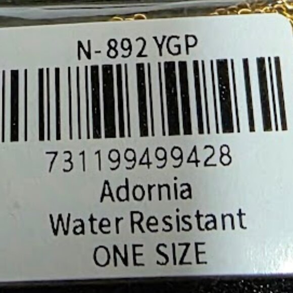 Adornia 14K Yellow Gold Vermeil Brass Triangle Lariat Necklace - Picture 5 of 5